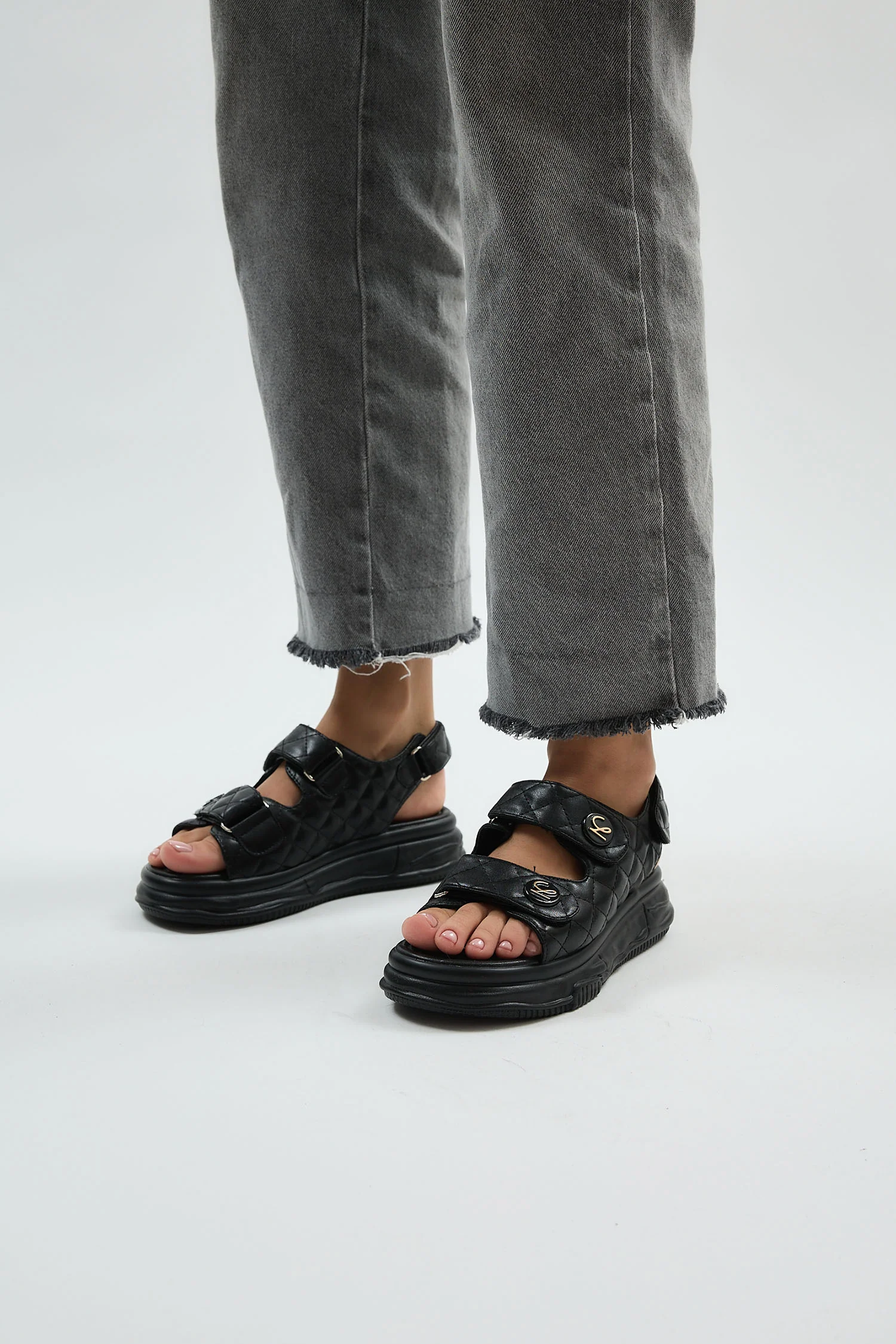 Adela Black Sandals - Image 6