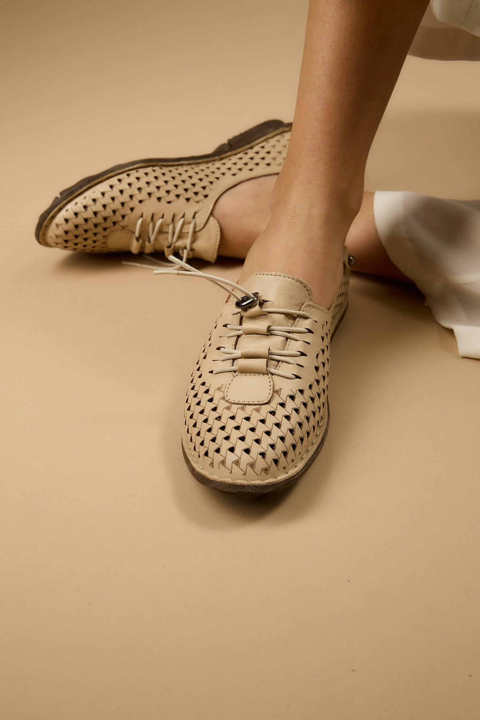 JABIN Leather - Beige - Image 8