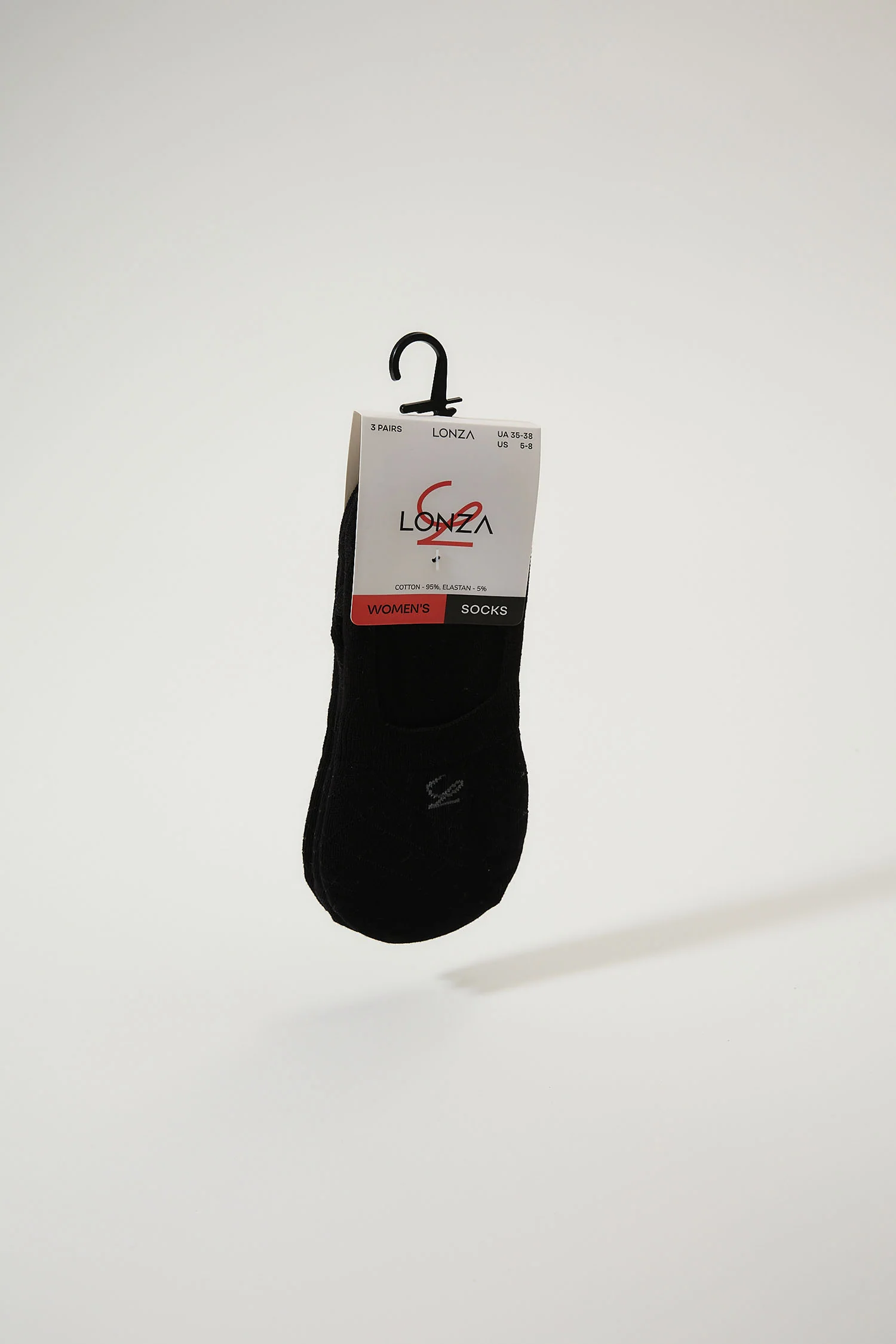 Stride Cotton Breathable Socks, Black - Image 5